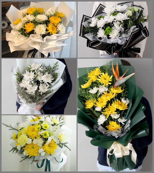 山东青岛平度市旧店镇小后寨村白事花束代送